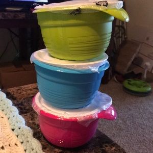Tupperware 💚💙💗 food containers